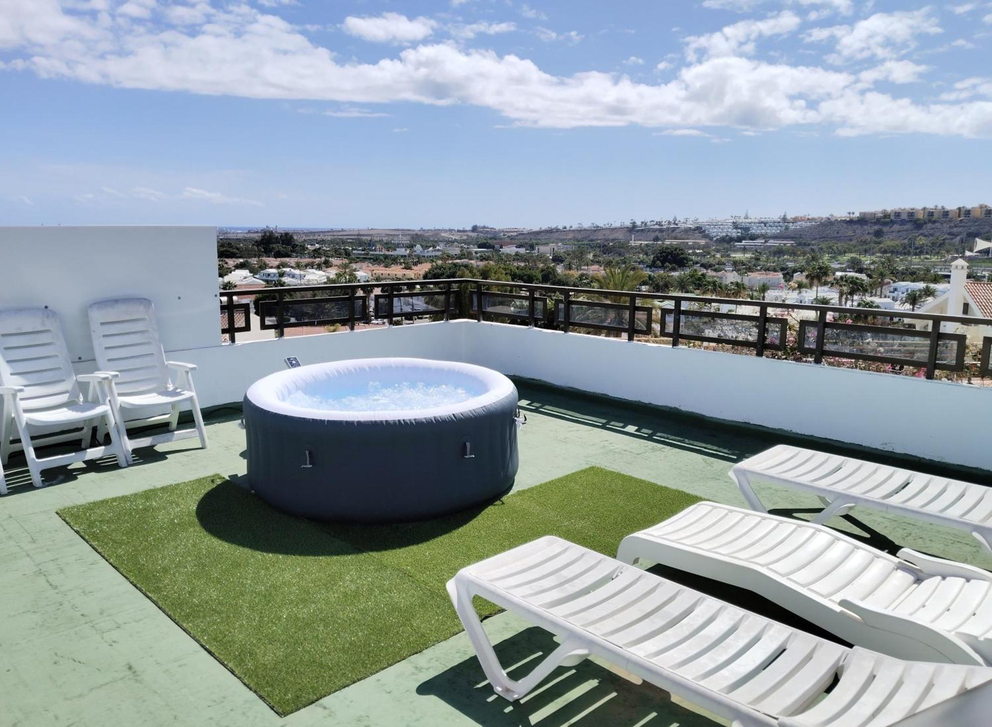 Vv Las Buganvillas Maspalomas - Cocina Y Habitaciones Con Banos Privados Exterior photo
